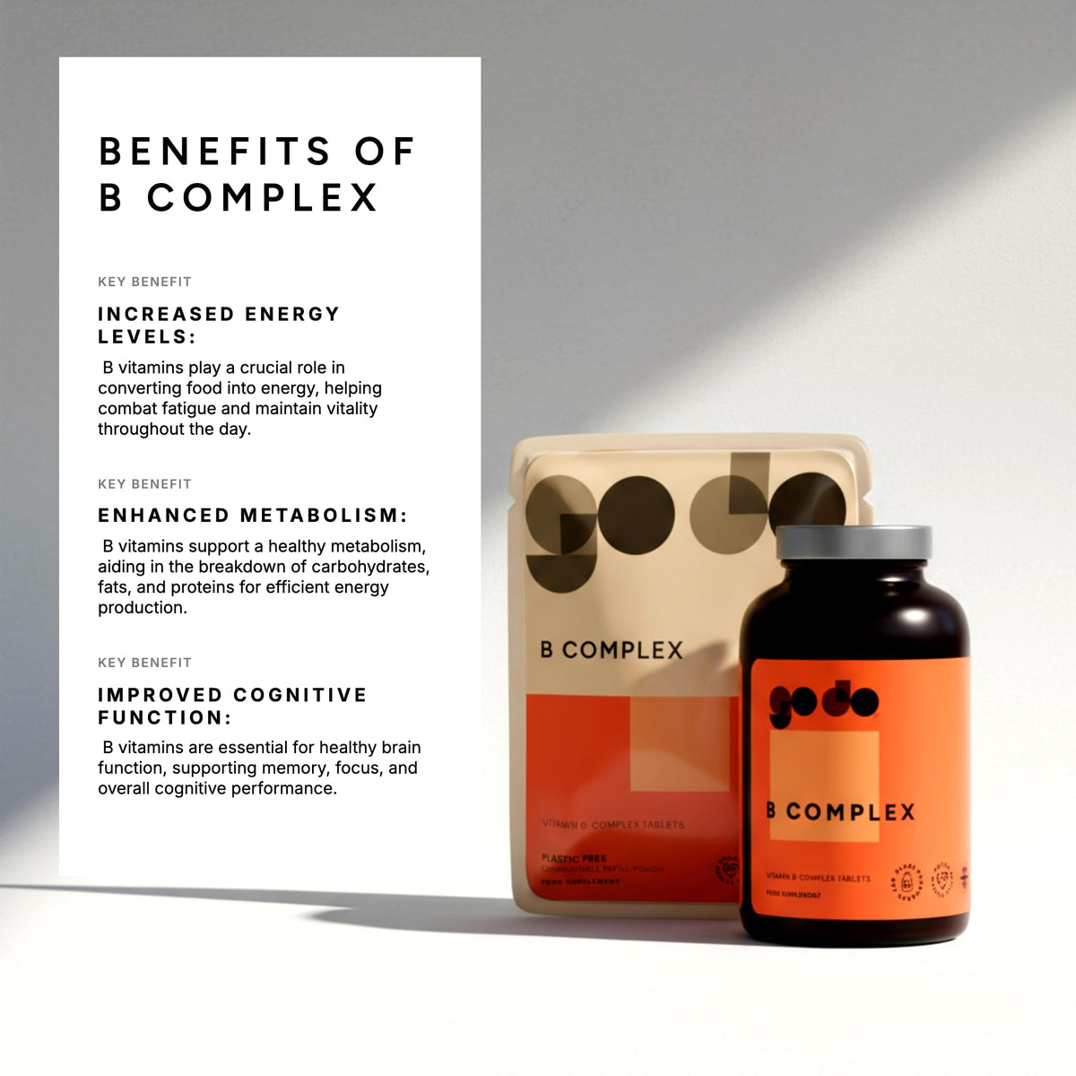 Fitness Health Vitamin B Complex Tablets - 120 Tablets - image 3