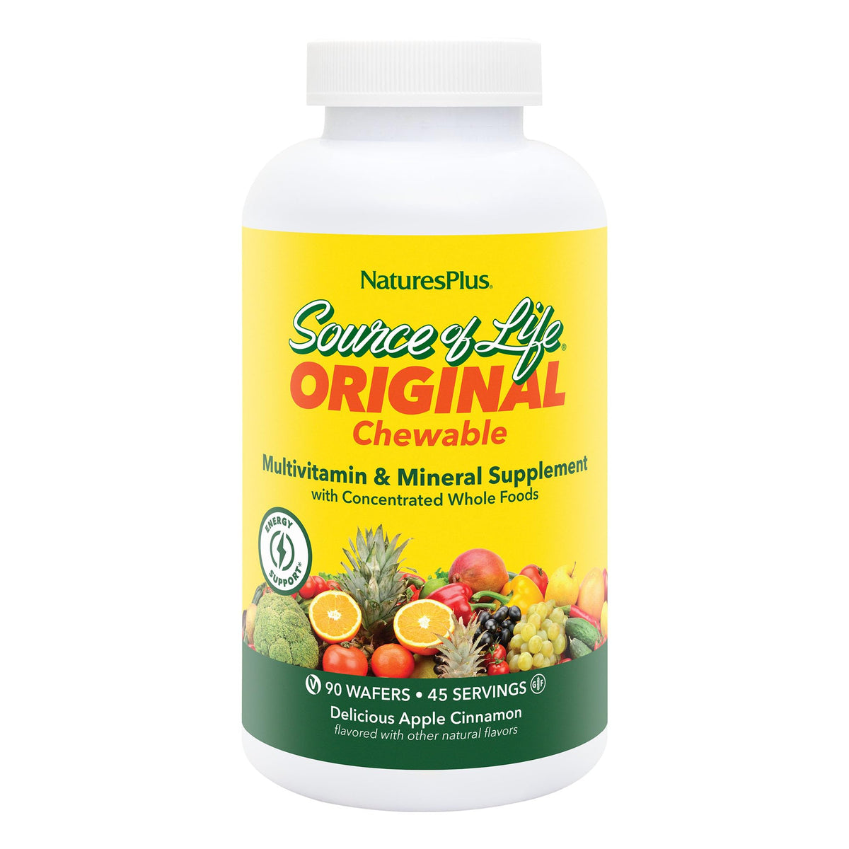 Nature's Plus Source of Life Adult's Chewable Multivitamin - 90 Wafers