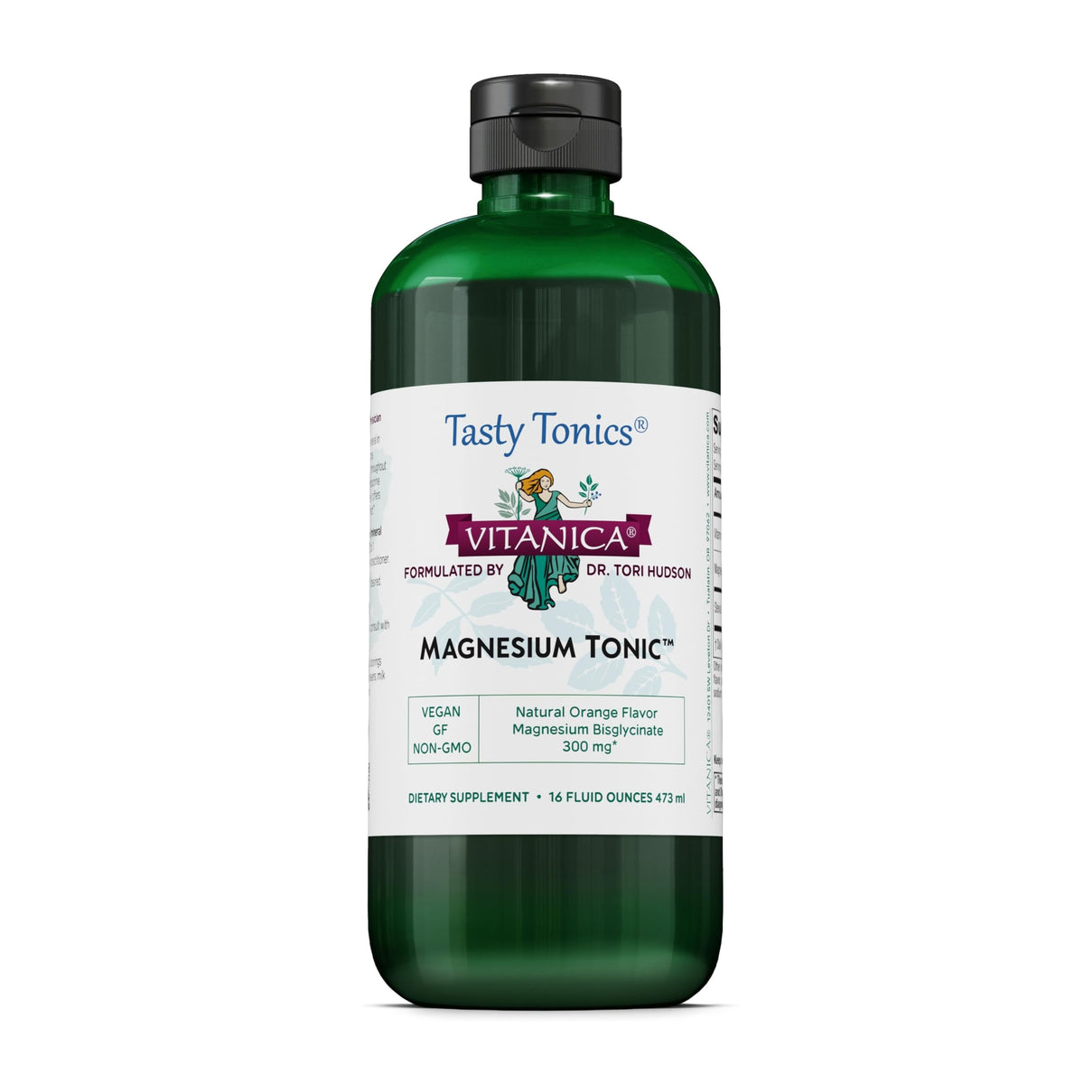 Vitanica Magnesium Bisglycinate Tonic with Vitamin B6 - 16 fl oz