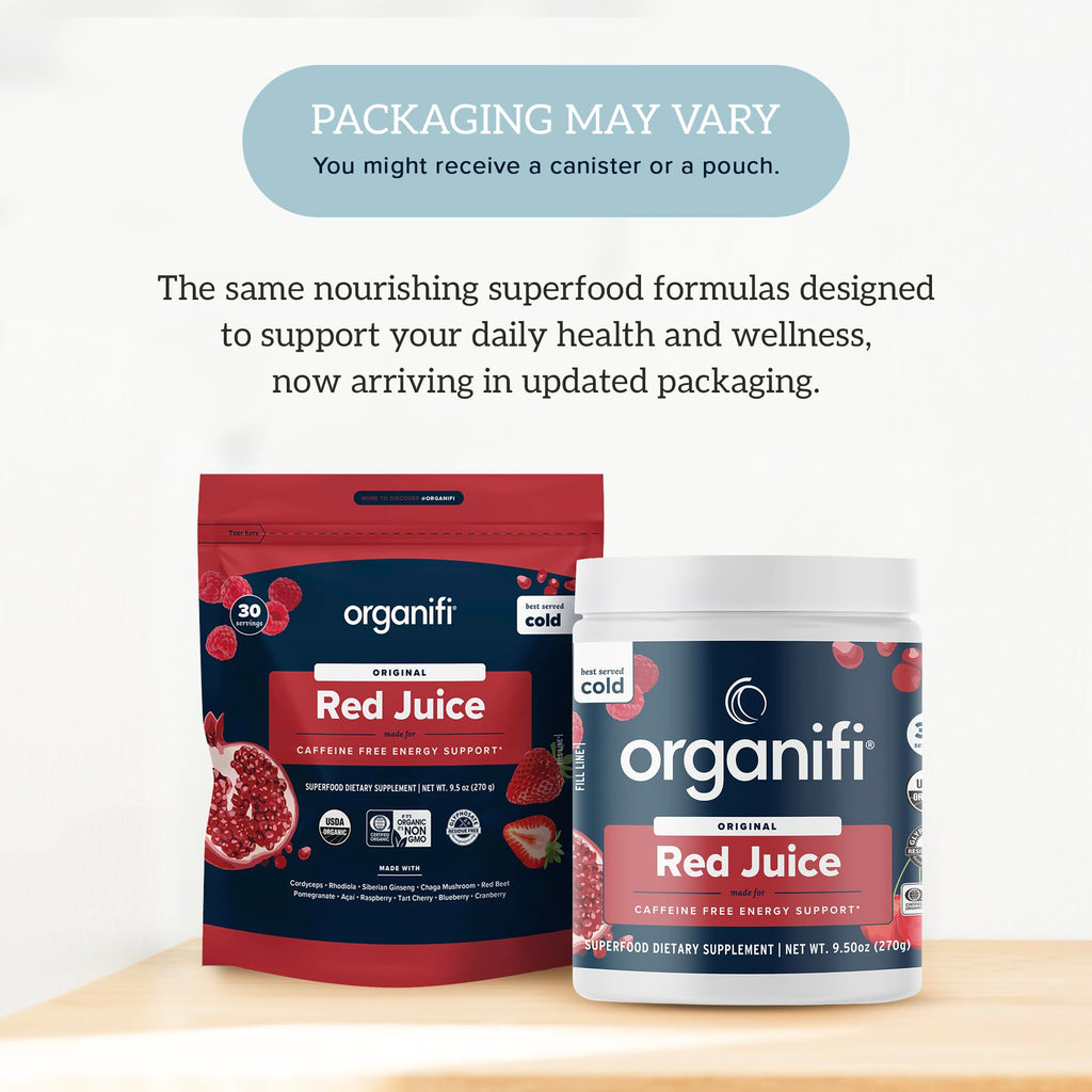 Organifi Red Juice - Energy Powder Reduces Afternoon Crashes