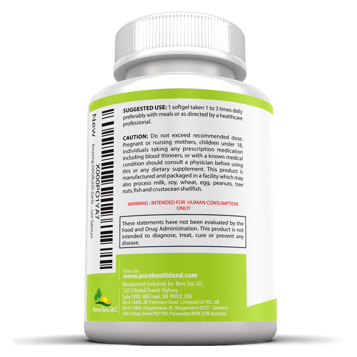 Pure Healthland Odorless Garlic & Parsley Supplement - 100 Softgels - image 2