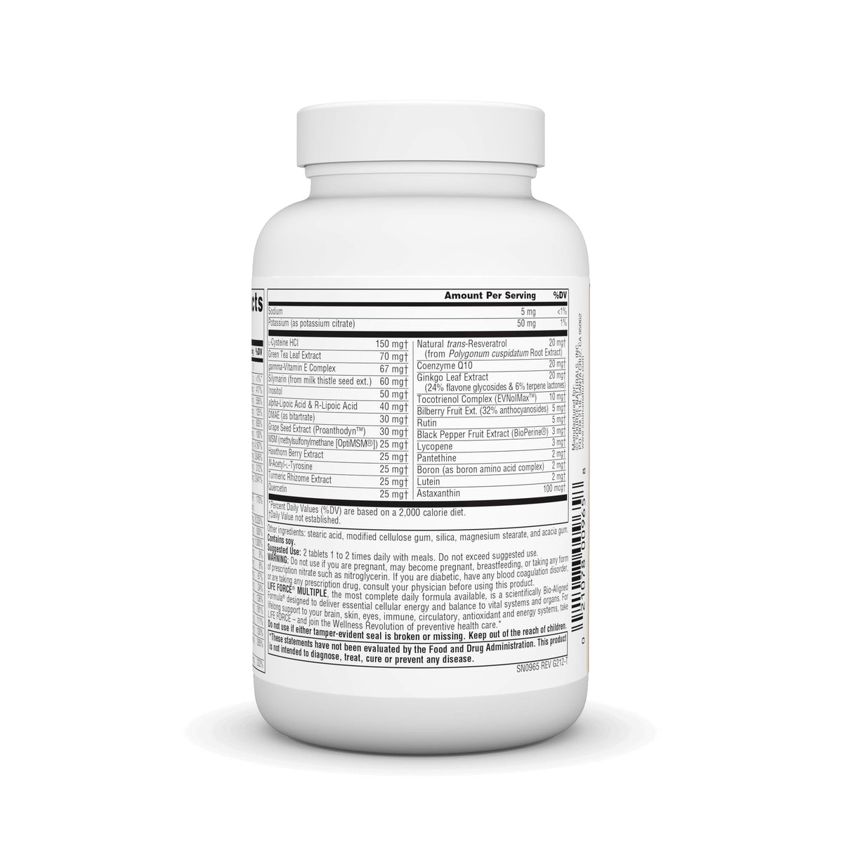 Source Naturals Life Force Multiple, No Iron Tablets