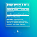hjnebkp Spring Valley Melatonin 10mg with Lemon Balm for Sleep - 360 Tablets - image 3