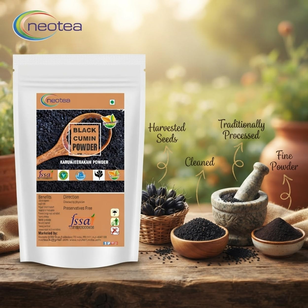 neotea Nigella Sativa Black Cumin Seed Powder - 300g - image 7