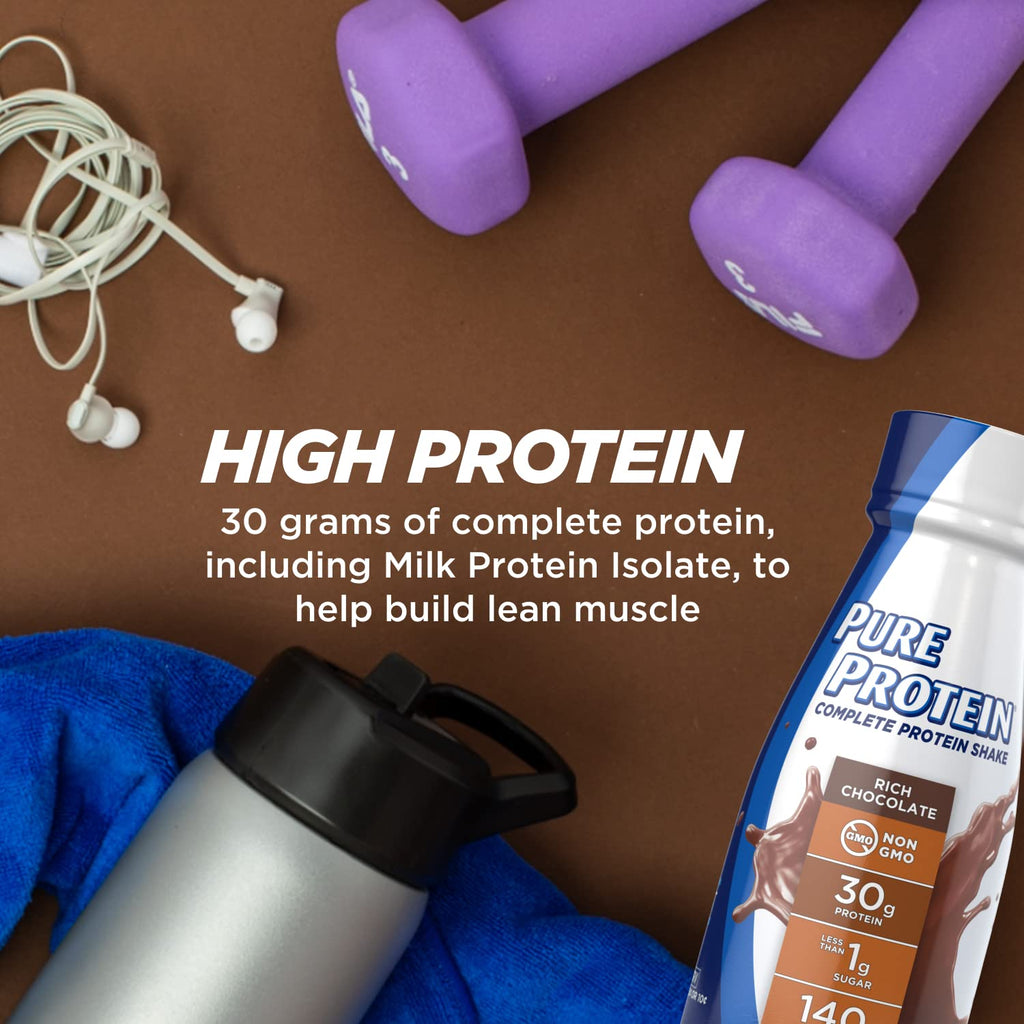 Pure Protein Chocolate Protein Shake 30g - 12 Pack - image 4
