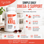 Divine Health Dr. Colbert Krill Oil 1000mg - 60 Softgels - image 6