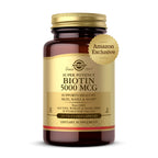 Solgar Biotin 5000 mcg for Hair, Skin & Nails - 180 Capsules