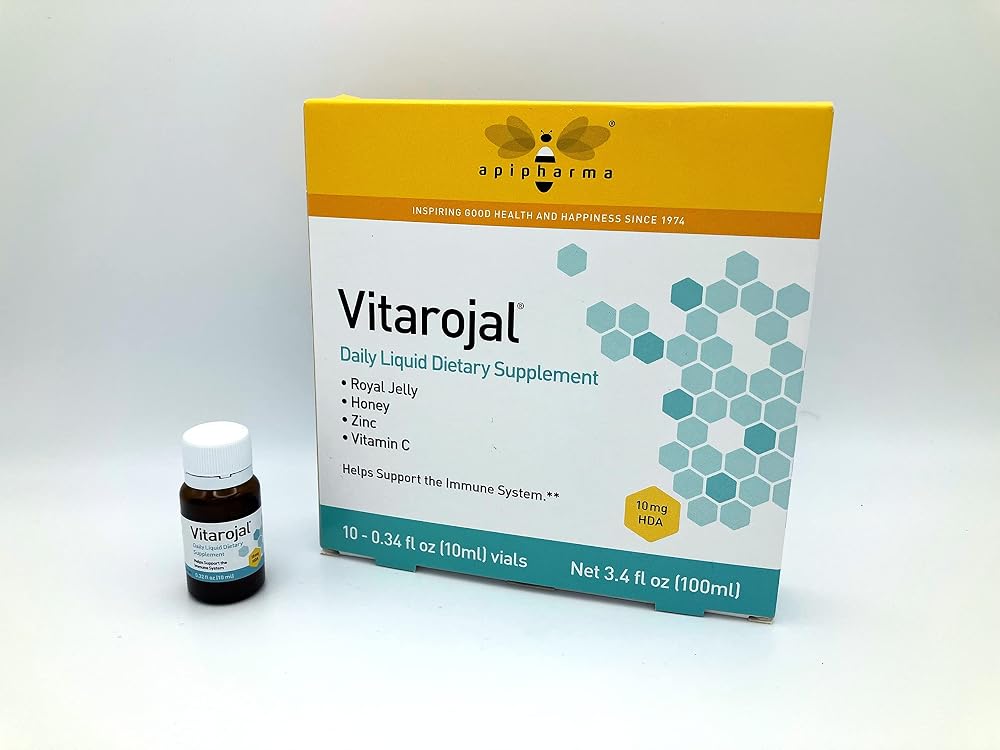 apipharma Vitarojal Royal Jelly with Honey, Vitamin C & Zinc - 10 Vials - image 3