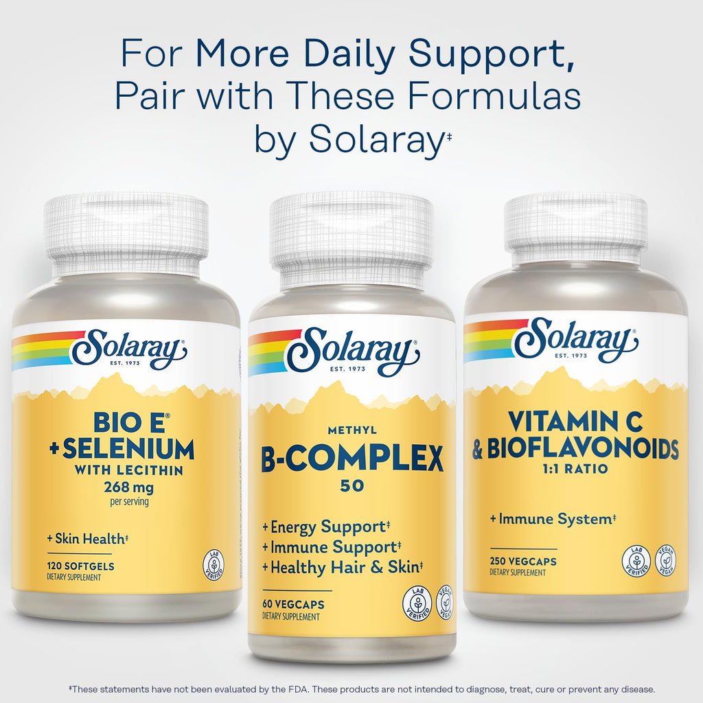 Solaray Bio E with Selenium Vitamin E 400 IU - 120 Softgels - image 6