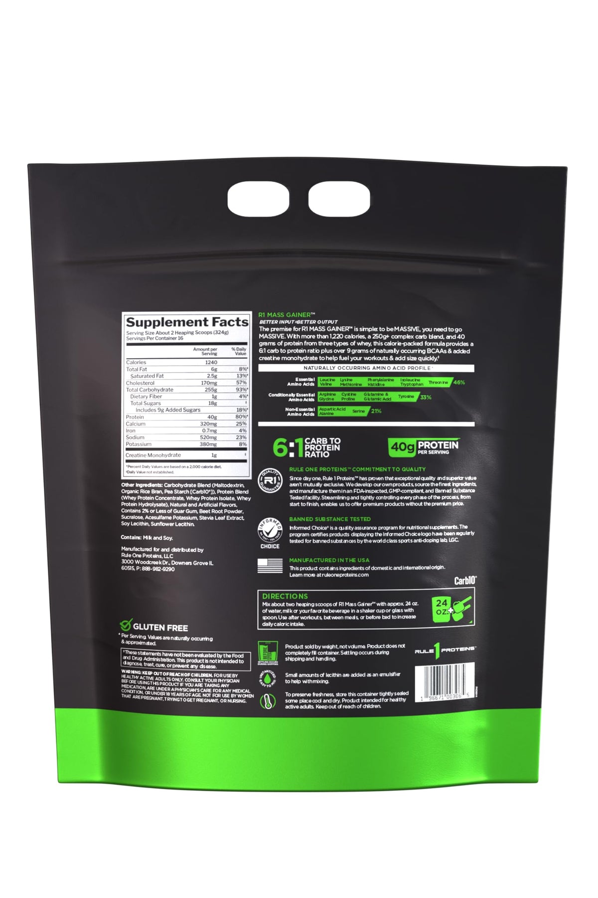 Rule 1 Proteins Mass Gainer