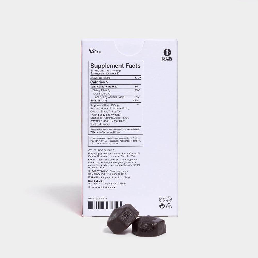 ACTIVIST Manuka Immune Gummies with Elderberry - 30 Gummies - image 3