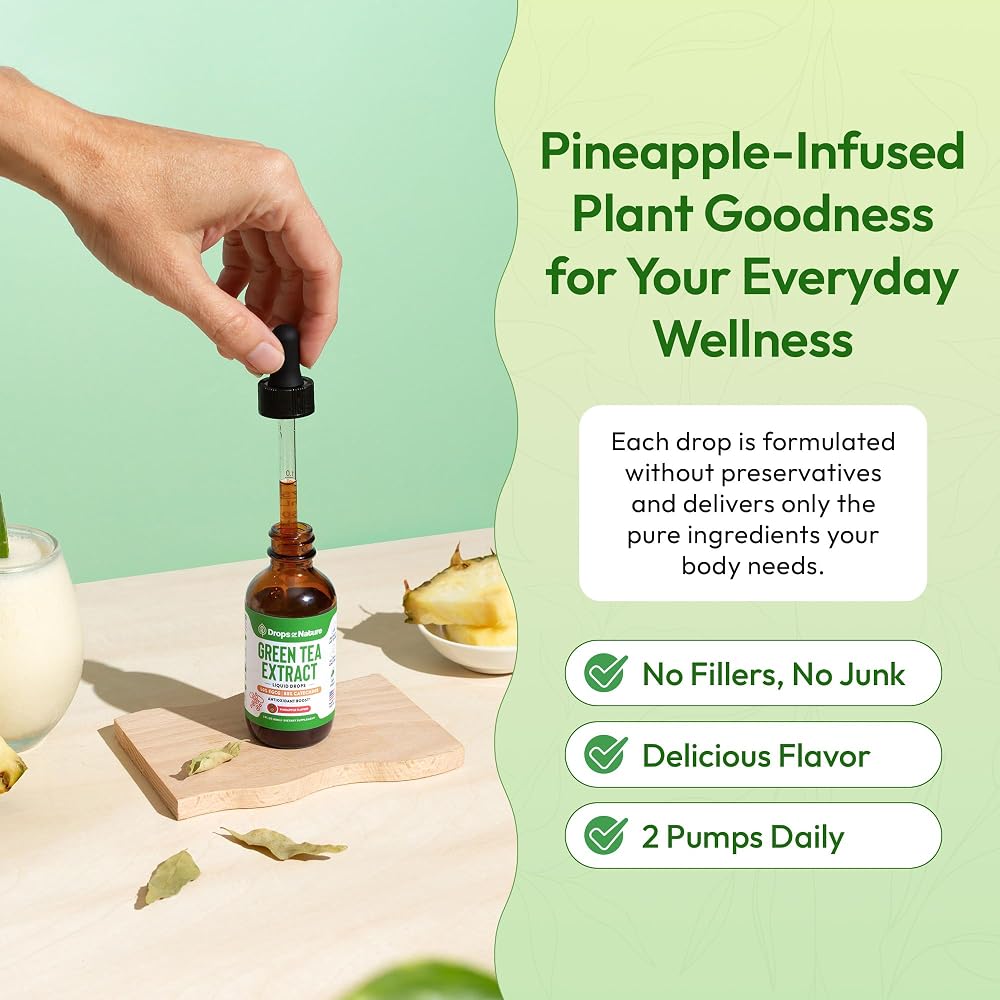 Drops of Nature Green Tea Extract 10:1 Liquid - 60 mL - image 7