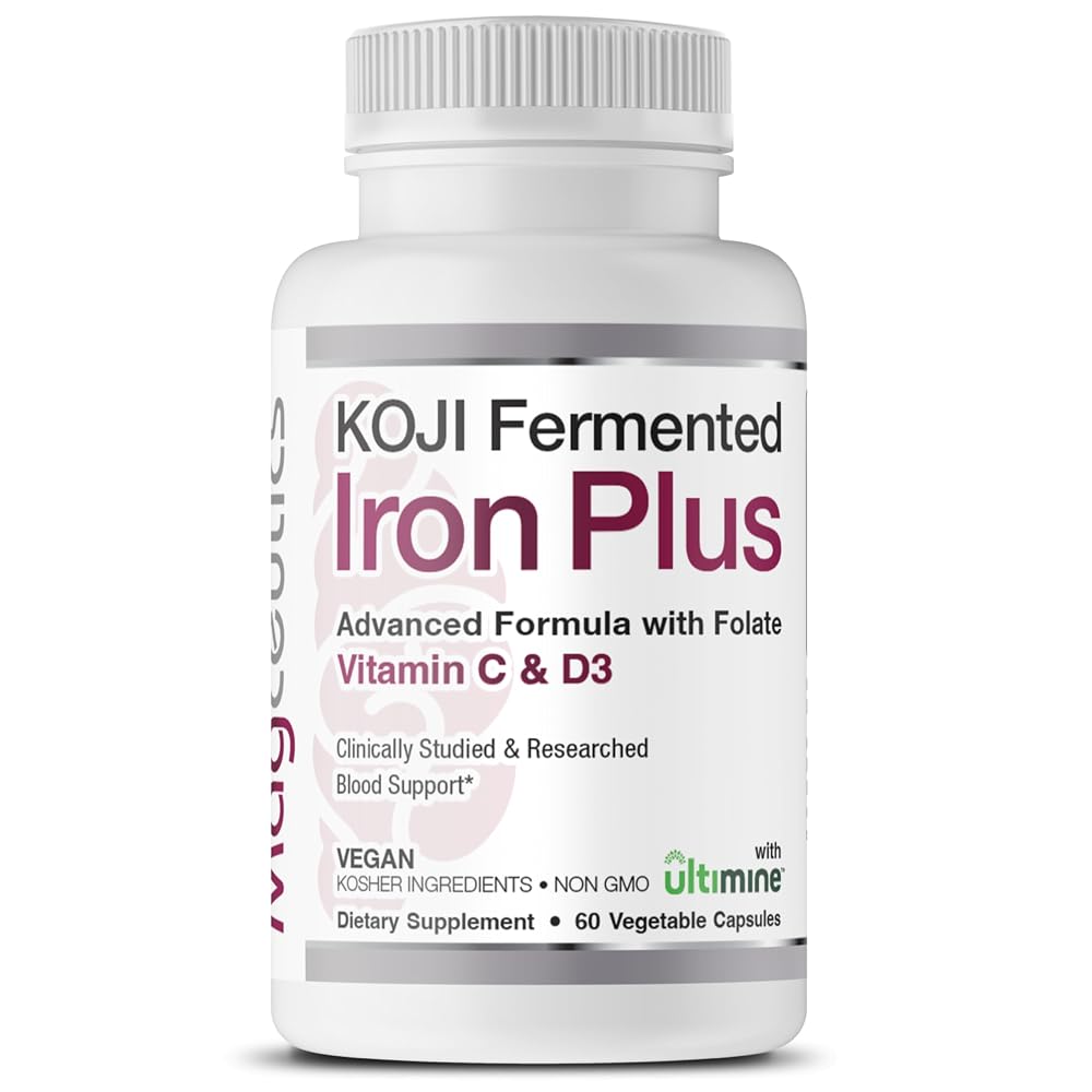 Magceutics Koji Fermented Iron with Vitamin C, D3 & Folate - 60 Capsules