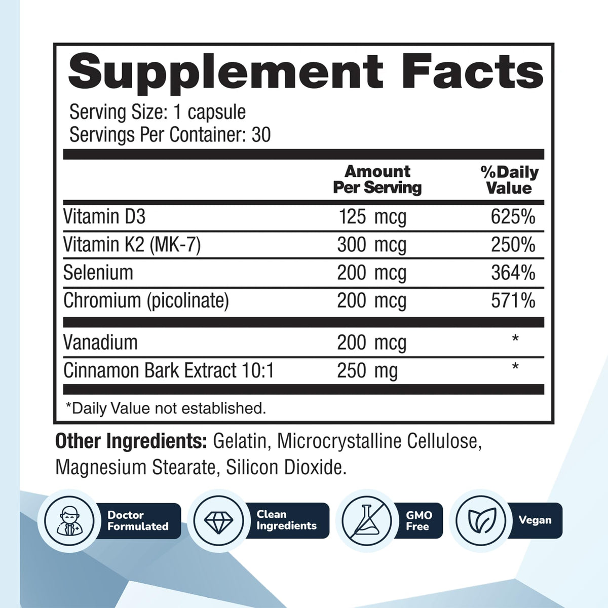 Barton Nutrition CinnaChroma Cinnamon Supplement 10:1 Extract - 30 Capsules - image 3