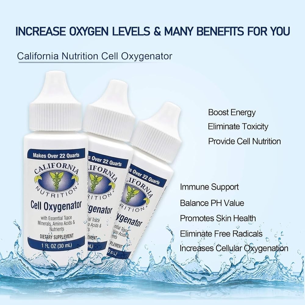 California Nutrition Cell Oxygenator Oxygen Boost Liquid Drops - 1 fl oz - image 8
