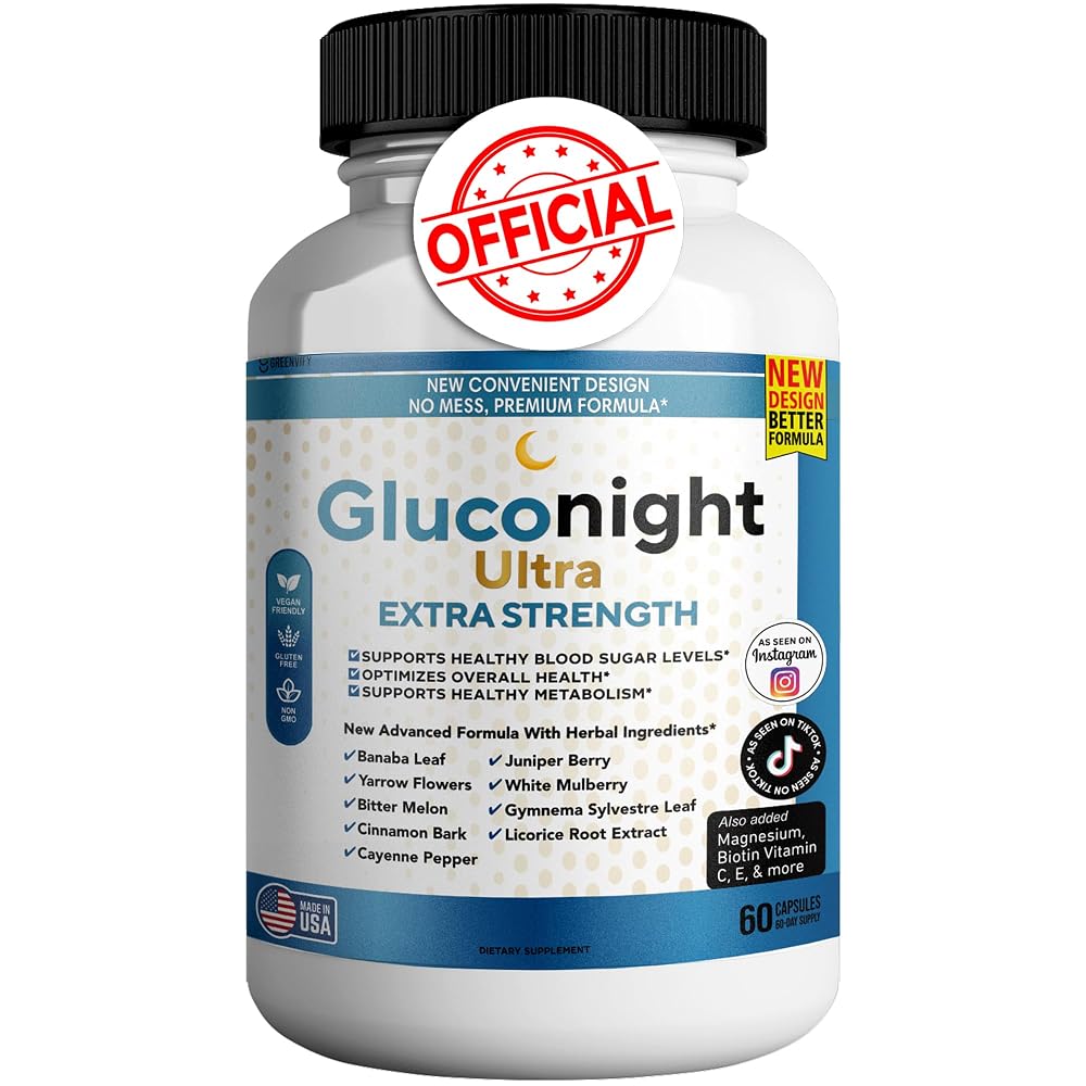 GREENVIFY Gluconight Ultra Extra Strength - Herbal Blood Sugar