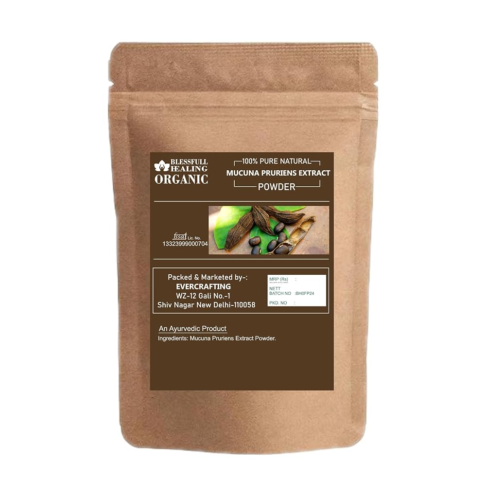 Blessfull Healing Organic Mucuna Pruriens Extract Powder - 300g - image 2