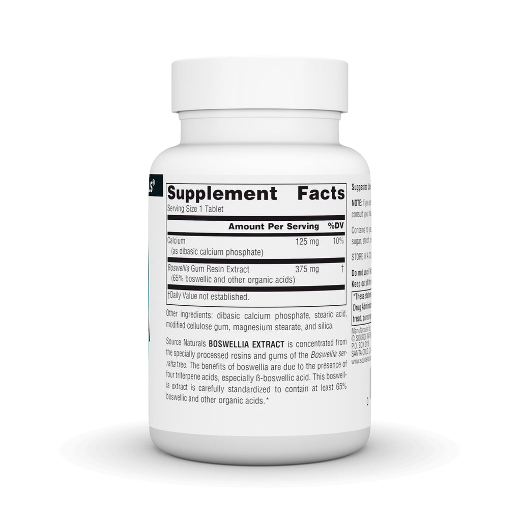 Source Naturals Boswellia Extract Supplement - 50 Tablets - image 3
