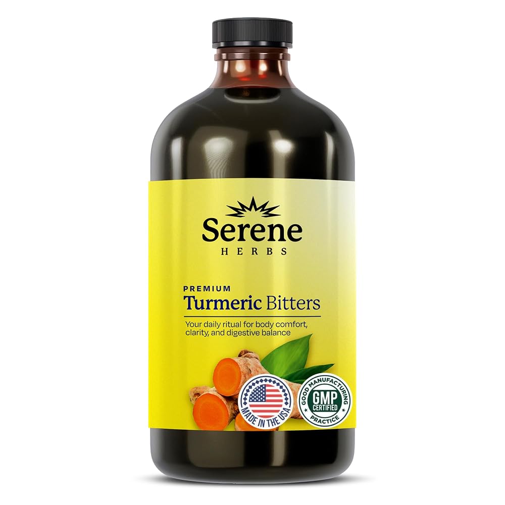 Serene Herbs Liquid Turmeric with Black Pepper - 16oz