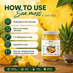 Halevit Sea Moss Gel with Ground Chia Seeds, Sea Moss Gel Organic Raw