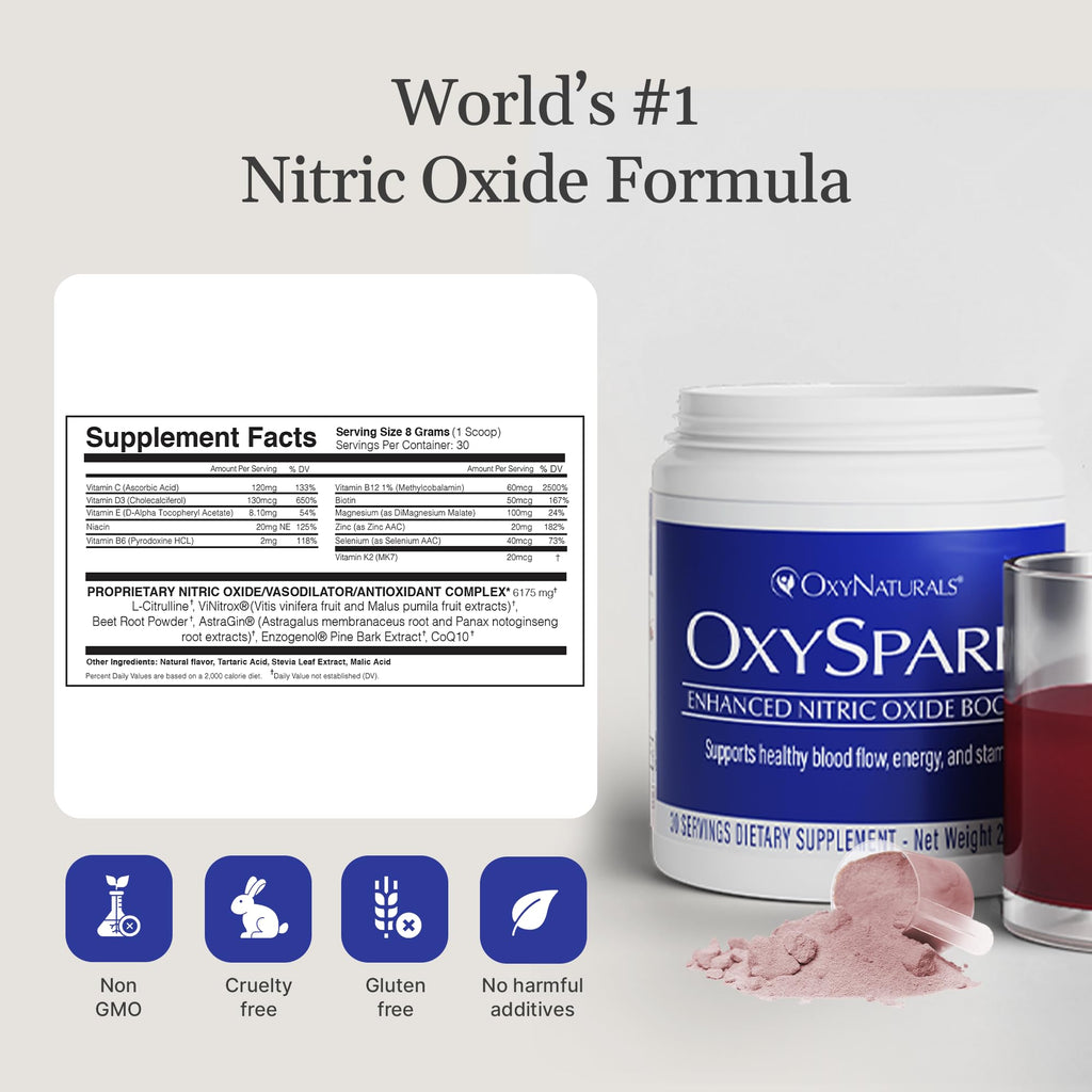 OxyNaturals OxySpark Nitric Oxide Powder Drink Mix - 30 Servings - image 7