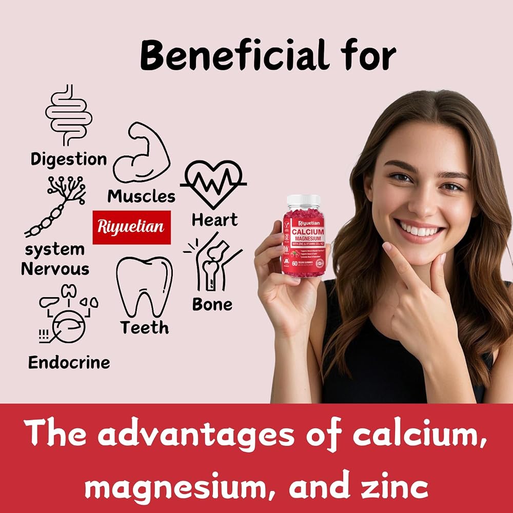 Riyuetian Calcium Magnesium Zinc Gummies