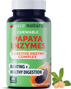 Yuve Naturals Chewable Papaya Enzymes Digestive Complex - 90 Tablets
