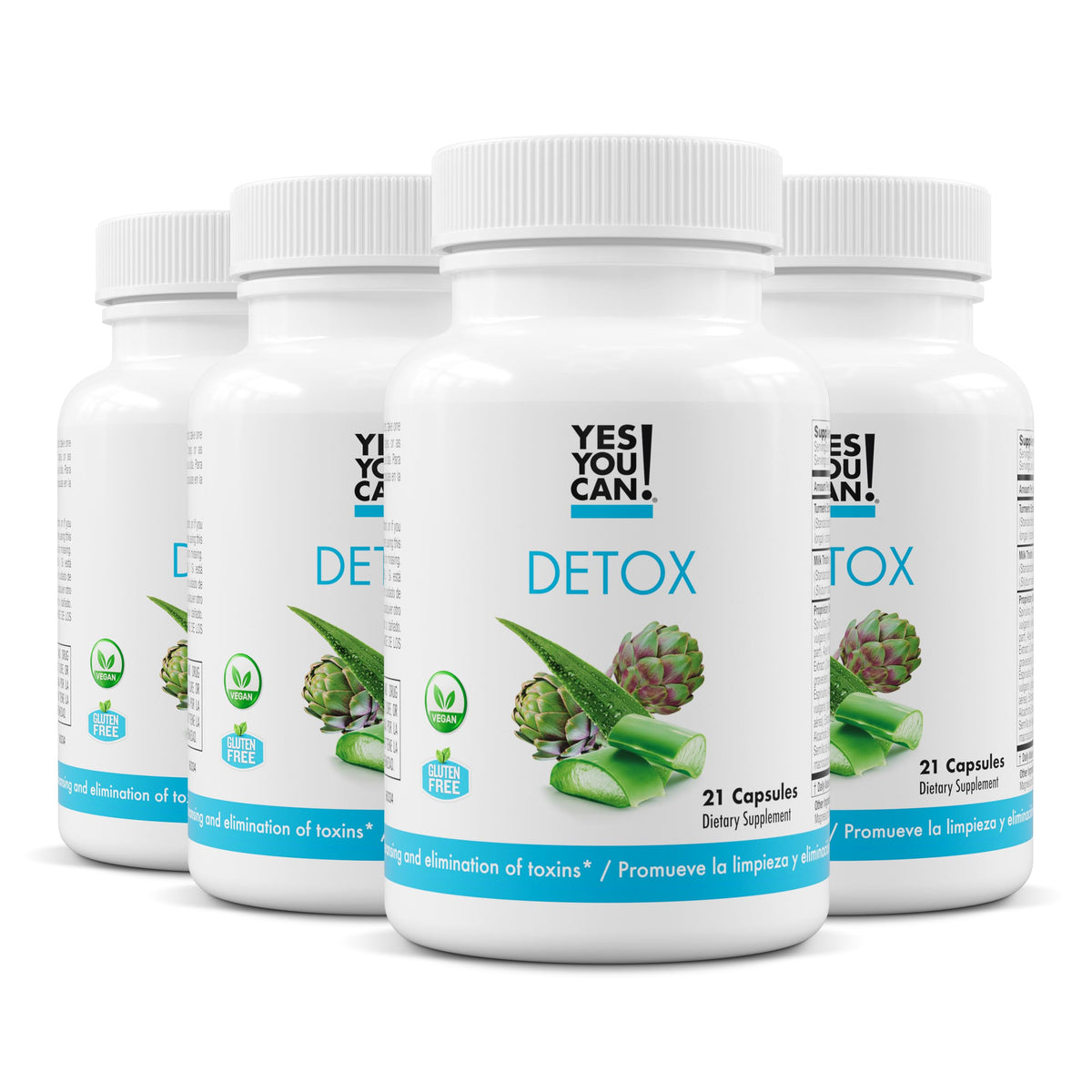 Yes You Can! Natural Detox Pills, Diuretic Cleanse, 21 Capsules
