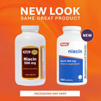 Rugby Niacin 500mg Vitamin B3 Supplement - 1,000 Tablets - image 3