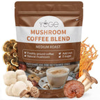 YEGE Mushroom Coffee 6 Adaptogenic Mushrooms for Focus - 30 Servings