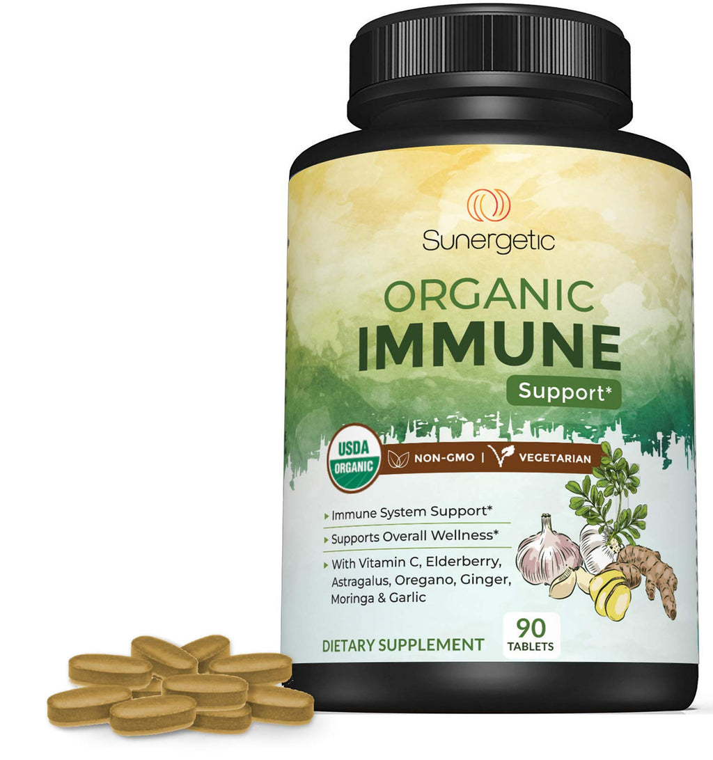 Sunergetic USDA Organic Immune Support Supplement - 90 Tablets - image 6