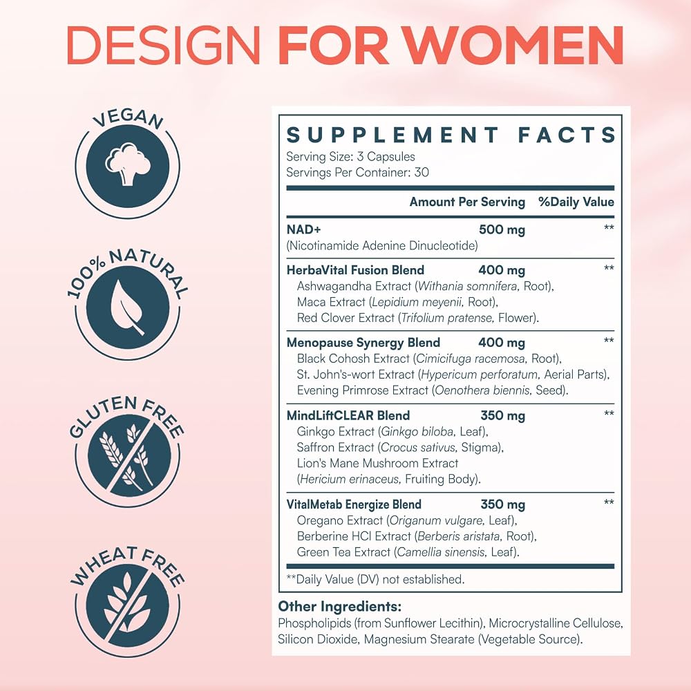 IcarusIvy NAD for Women, NMN Alternative, Female Liposomal NAD+