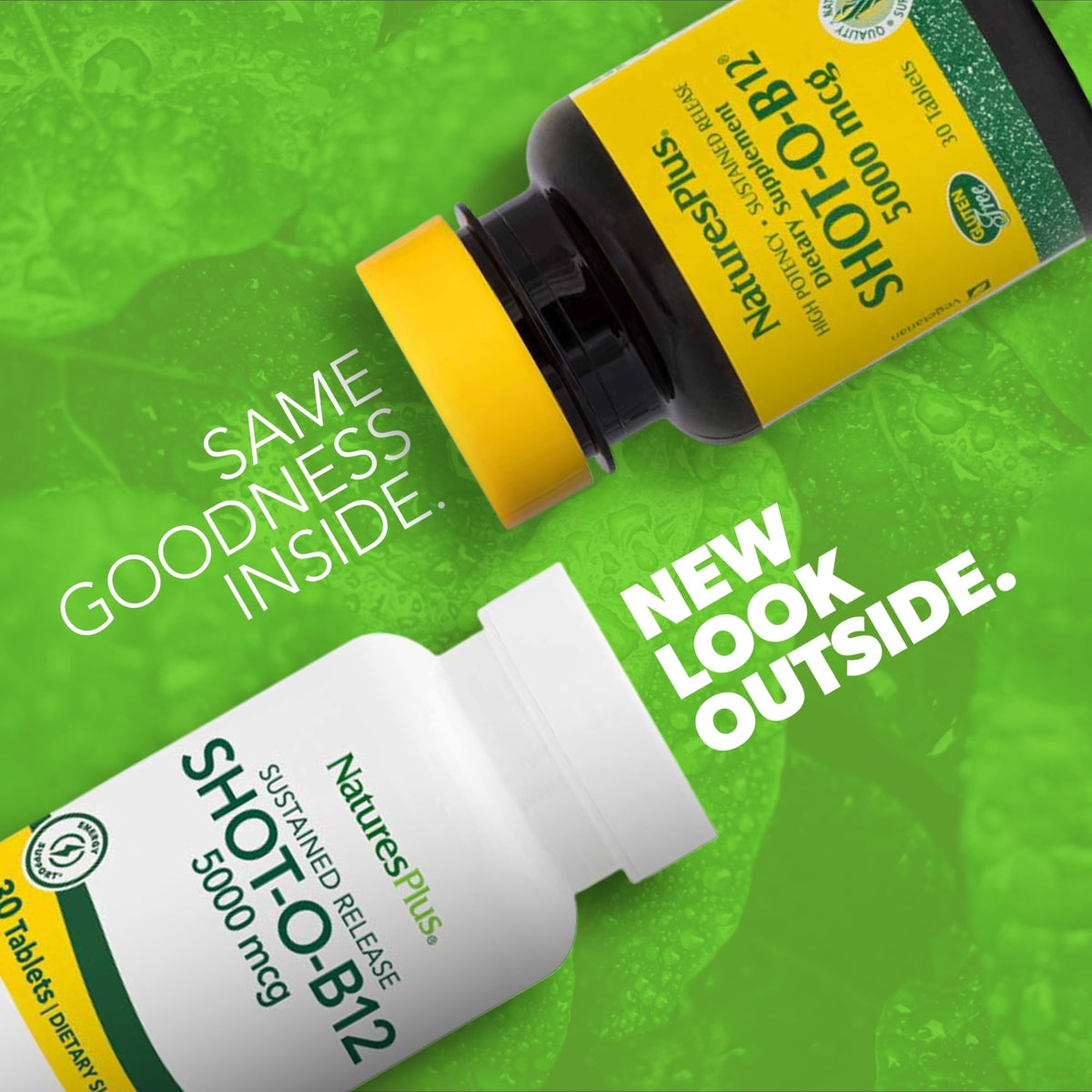NaturesPlus Shot-O-B12 5000 mcg Sustained Release - 30 Tablets - image 2