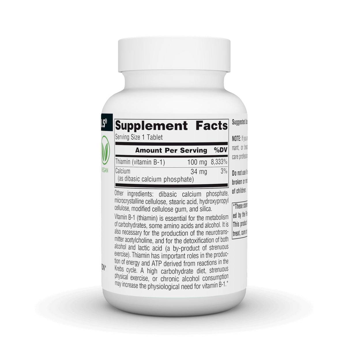 Source Naturals Vitamin B-1 100 mg - 250 Tablets - image 3