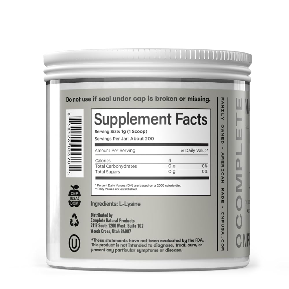 Complete Natural Products L-Lysine Powder - 8 oz - image 3
