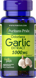 Puritan's Pride Odorless Garlic Heart Health Support - 500 Softgels - image 2