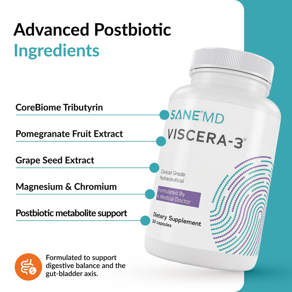 SANE MD Viscera-3 Gut Health Supplement - 30 Capsules - image 5