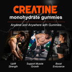S.G Creatine Monohydrate Gummies for Muscle Support - 120 Gummies - image 3