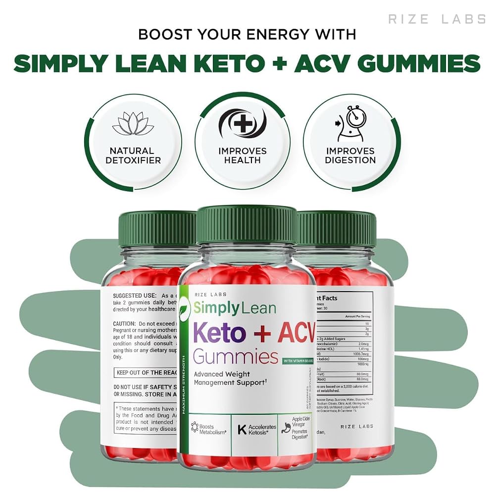 rize labs Simply Lean Keto + ACV Gummies - 60 Gummies - image 3