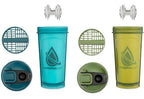 Hydra Cup 2 Pack 28oz Protein Shaker Bottles with Barbell Blender - image 2