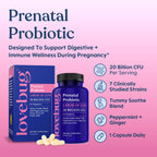 LOVEBUG Prenatal Probiotic 20 Billion CFU - 30 Capsules - image 2