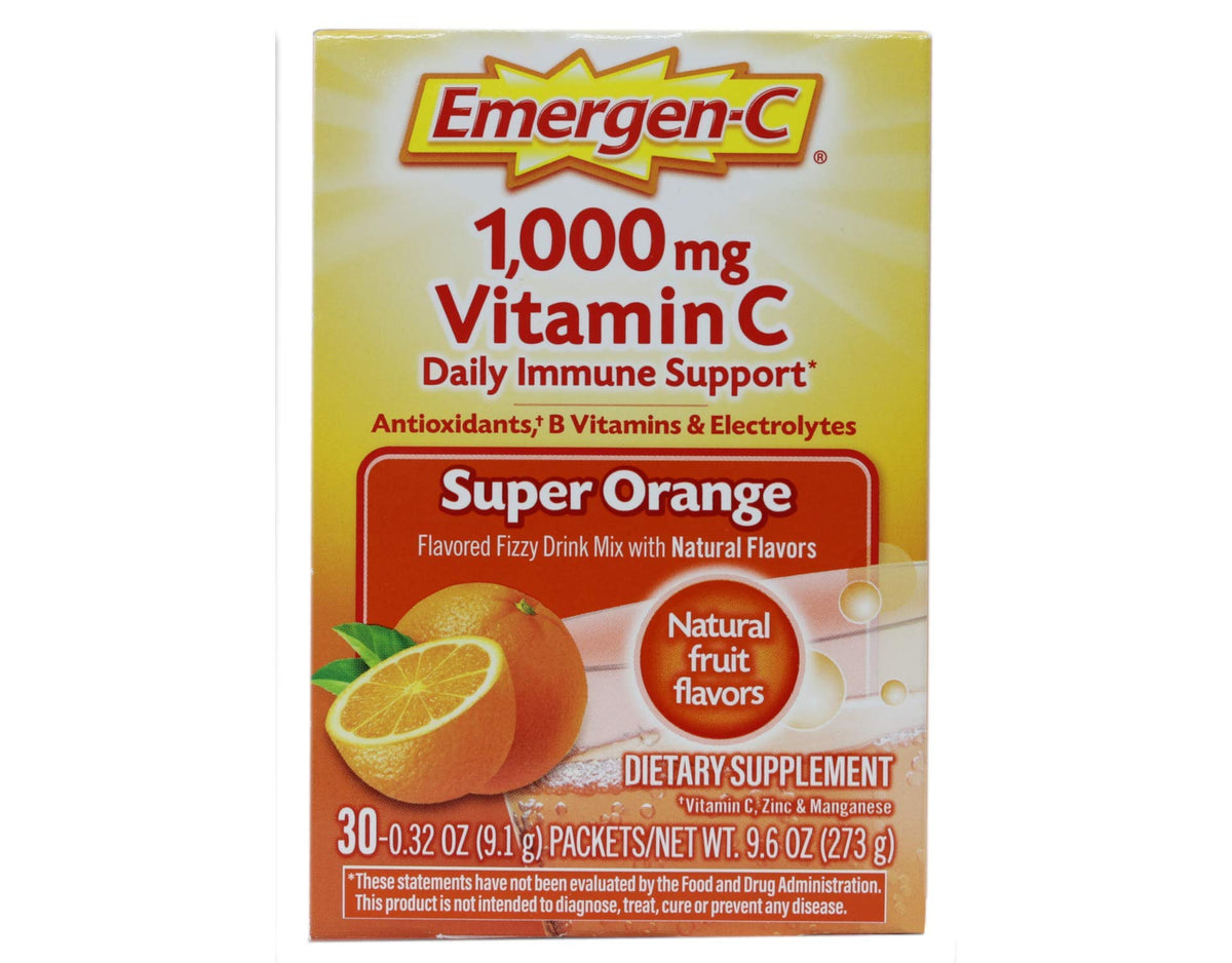 Alacer Emergen-C Vitamin C Fizzy Drink Mix Super Orange - 120 Packets - image 4