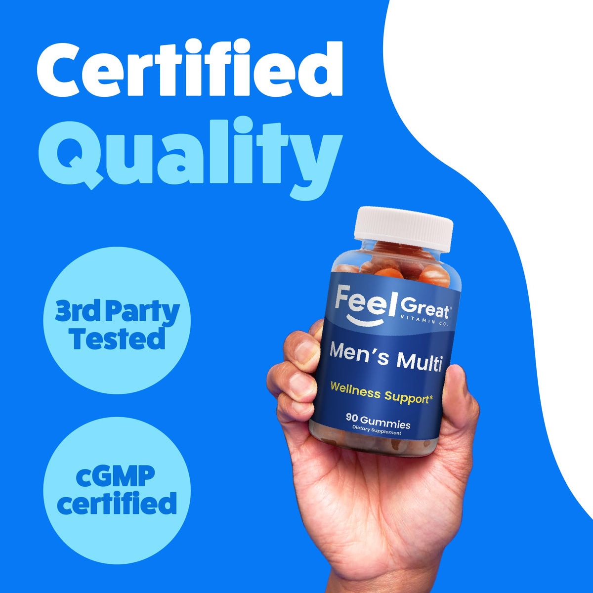 The Feel Great Vitamin Company Men's Multivitamin Gummies - 90 Gummies - image 7