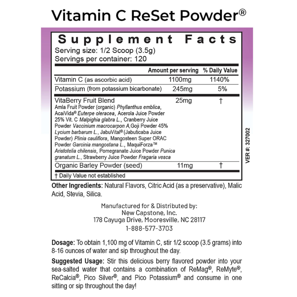 RnA ReSet Vitamin C Reset Berry Flavored Powder - 14.8 oz - image 2