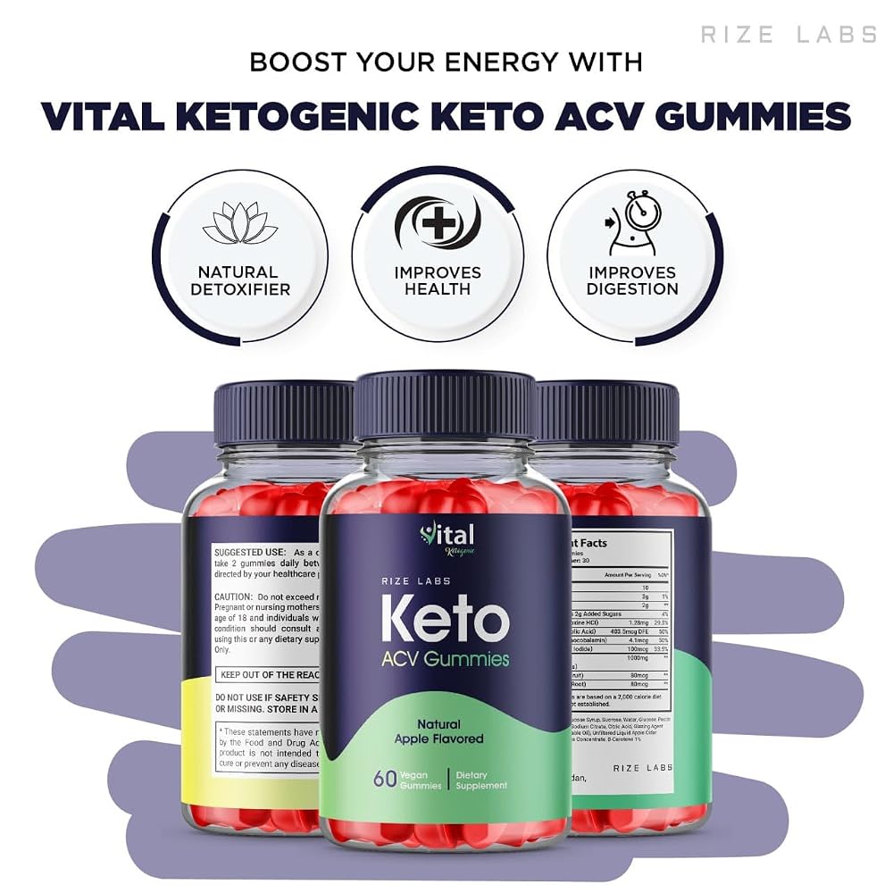 rize labs Vital Ketogenic Keto Gummies for Weight Loss - 120 Gummies - image 3