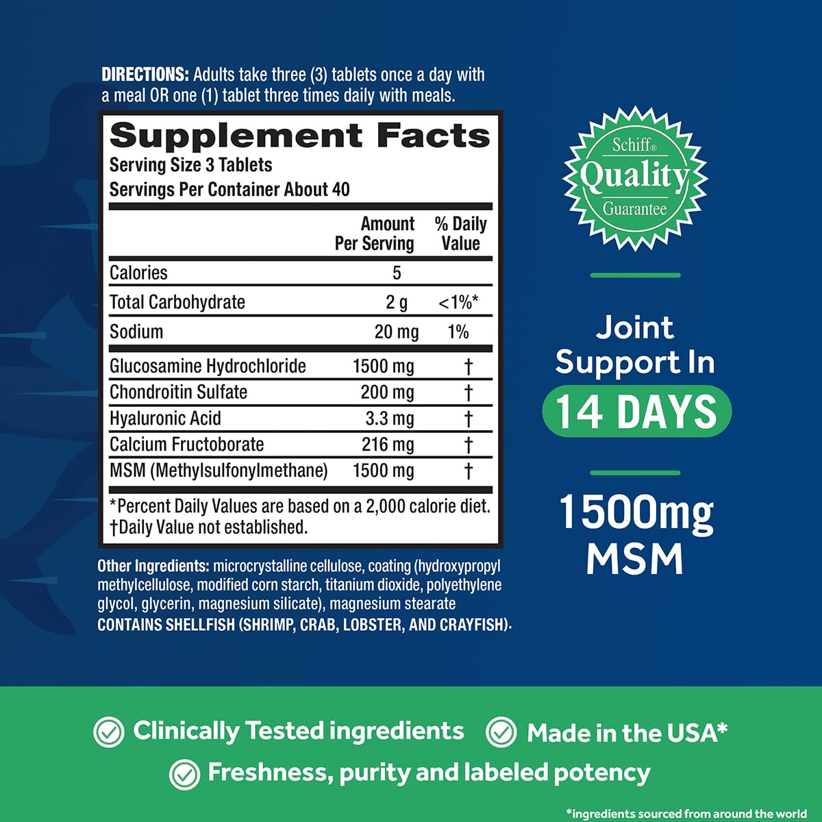 Move Free Advanced Glucosamine Chondroitin MSM - 120 Tablets - image 6