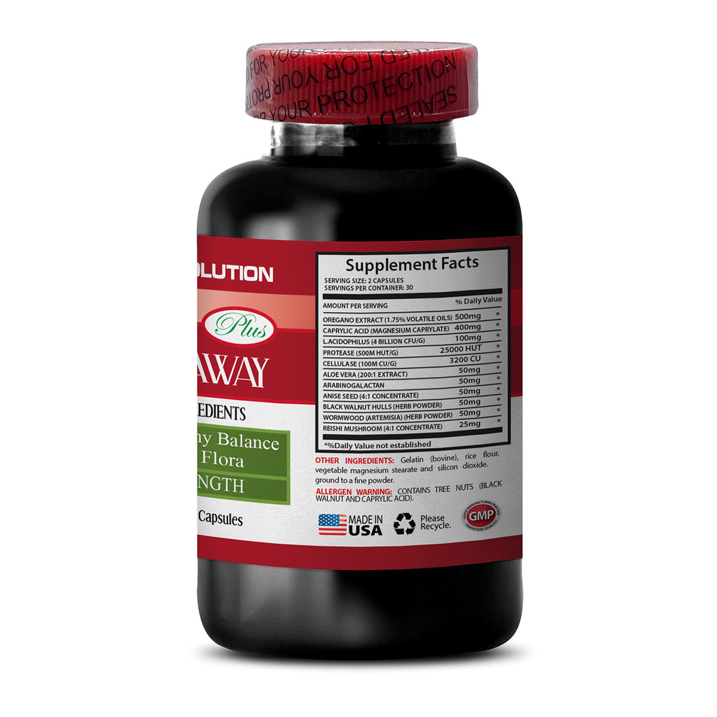 Health Solution Prime Candida Away Plus Herbal Complex - 180 Capsules - image 4