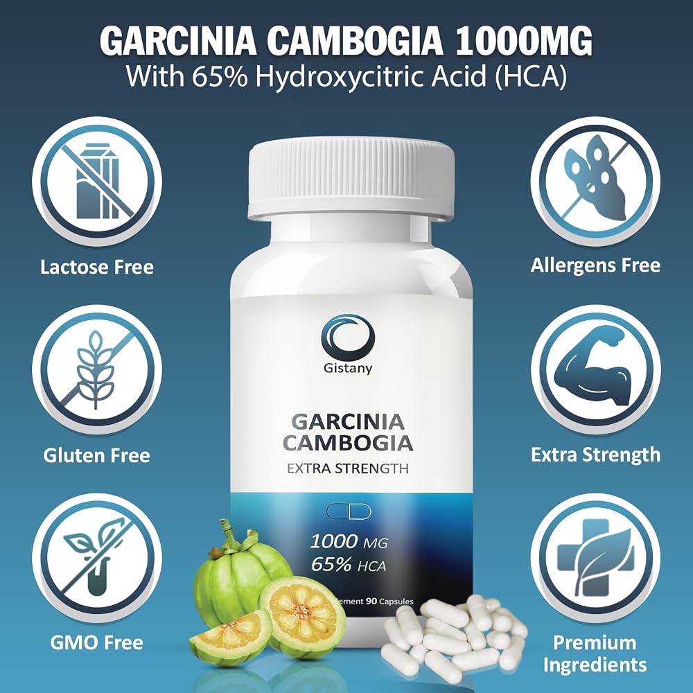 Gistany Garcinia Cambogia 65% HCA Weight Loss Capsules - 90 Count - image 2