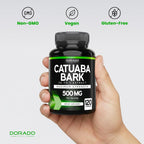 Dorado Nutrition Catuaba Bark Extract 10,000mg - 120 Capsules - image 7