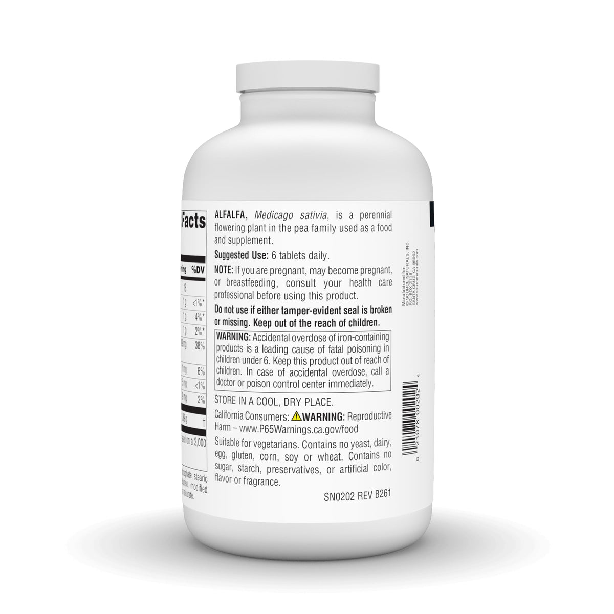 Source Naturals Alfalfa 10 Grain 648mg